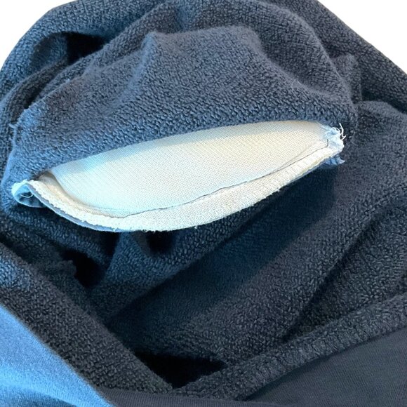 Mother Denim The Push and Shove Sweatshirt Faded Black Padded Shoulders Size S - Picture 7 of 11